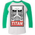T-Shirts Heather White/Envy / X-Small Titan Triblend 3/4 Sleeve