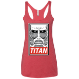 T-Shirts Vintage Red / X-Small Titan Women's Triblend Racerback Tank