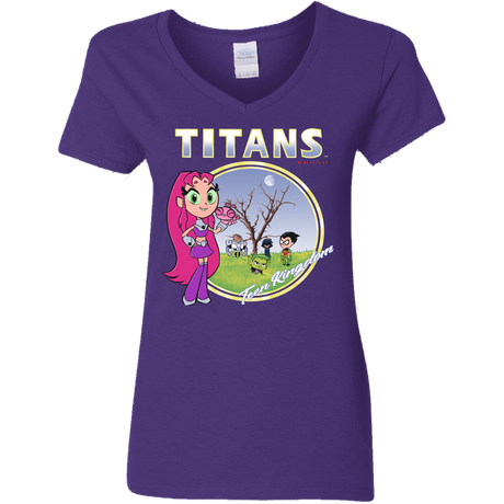 T-Shirts Purple / S Titans Women's V-Neck T-Shirt