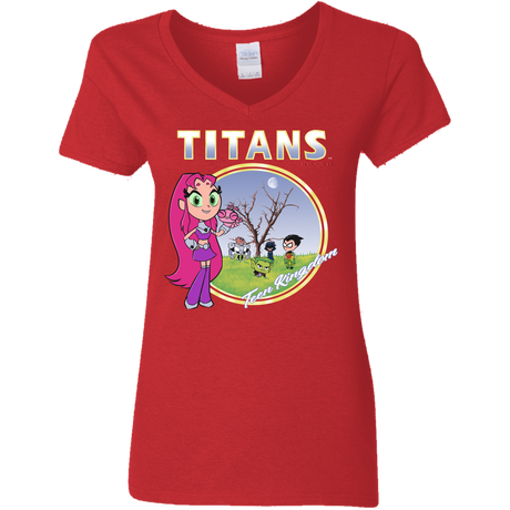 T-Shirts Red / S Titans Women's V-Neck T-Shirt