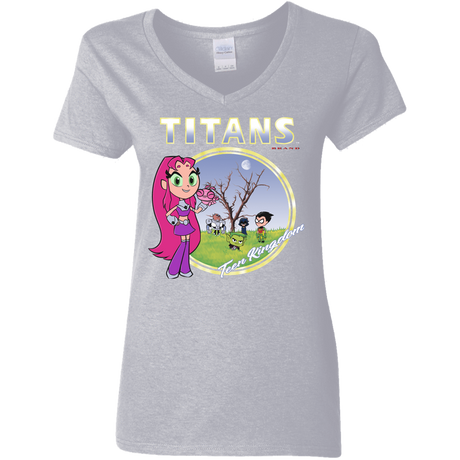 T-Shirts Sport Grey / S Titans Women's V-Neck T-Shirt