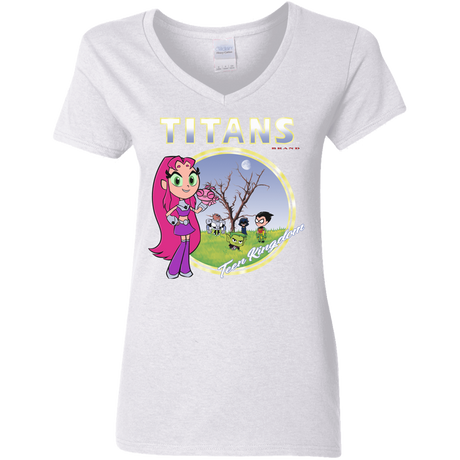 T-Shirts White / S Titans Women's V-Neck T-Shirt