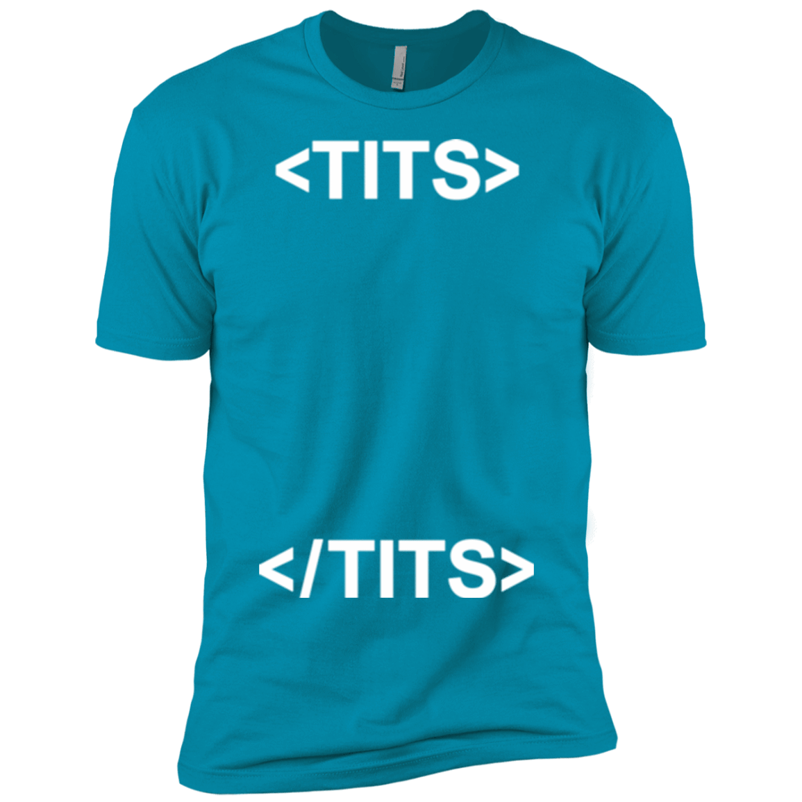 T-Shirts Turquoise / YXS Tits Boys Premium T-Shirt