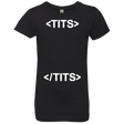 T-Shirts Black / YXS Tits Girls Premium T-Shirt