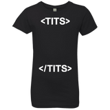 T-Shirts Black / YXS Tits Girls Premium T-Shirt