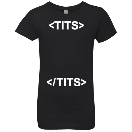 T-Shirts Black / YXS Tits Girls Premium T-Shirt