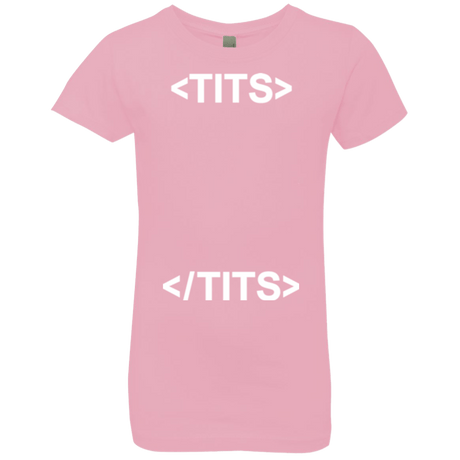 T-Shirts Light Pink / YXS Tits Girls Premium T-Shirt