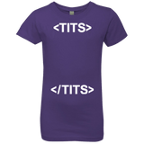 T-Shirts Purple Rush / YXS Tits Girls Premium T-Shirt