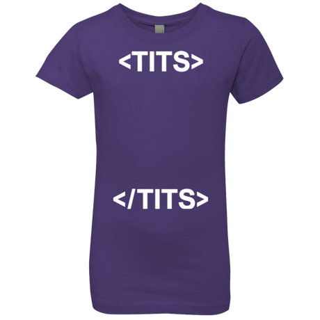 T-Shirts Purple Rush / YXS Tits Girls Premium T-Shirt