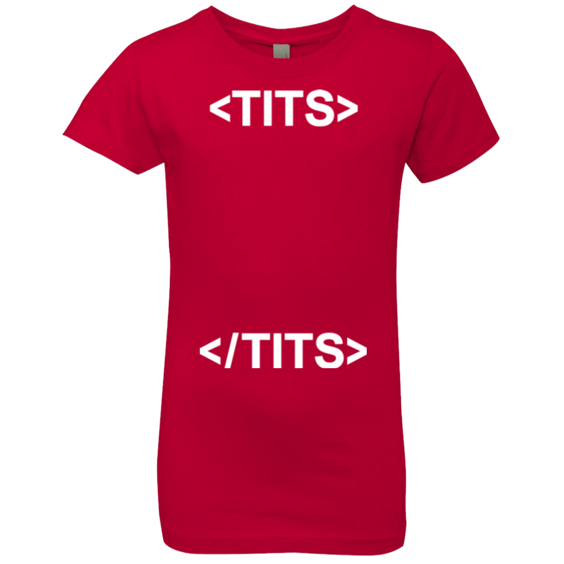 T-Shirts Red / YXS Tits Girls Premium T-Shirt