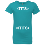 T-Shirts Tahiti Blue / YXS Tits Girls Premium T-Shirt