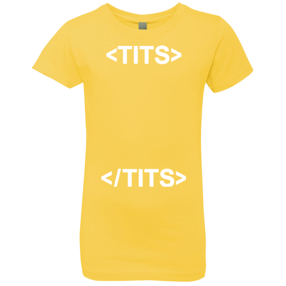 T-Shirts Vibrant Yellow / YXS Tits Girls Premium T-Shirt