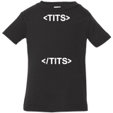 T-Shirts Black / 6 Months Tits Infant Premium T-Shirt