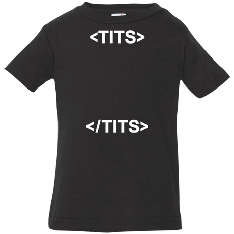T-Shirts Black / 6 Months Tits Infant Premium T-Shirt