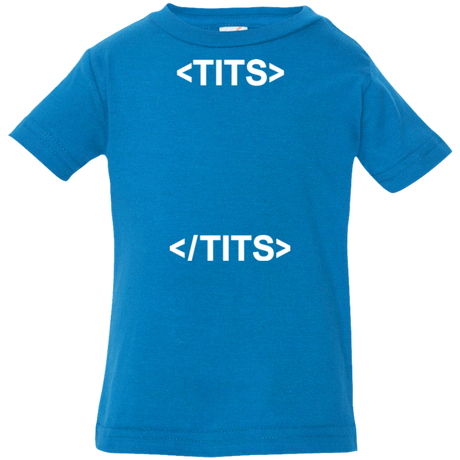T-Shirts Cobalt / 6 Months Tits Infant Premium T-Shirt