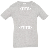 T-Shirts Heather / 6 Months Tits Infant Premium T-Shirt