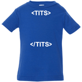 T-Shirts Royal / 6 Months Tits Infant Premium T-Shirt