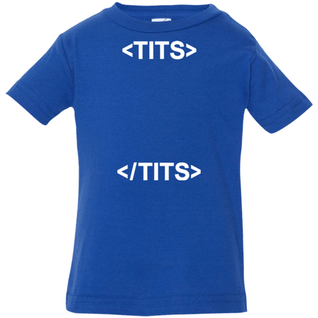 T-Shirts Royal / 6 Months Tits Infant Premium T-Shirt