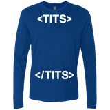 T-Shirts Royal / Small Tits Men's Premium Long Sleeve