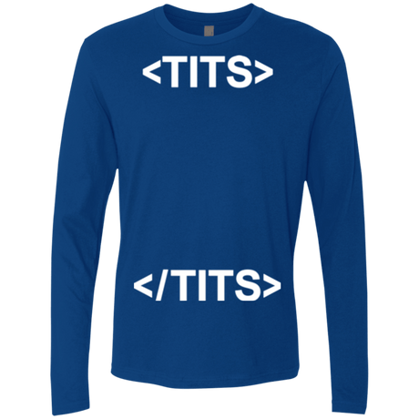 T-Shirts Royal / Small Tits Men's Premium Long Sleeve