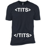 T-Shirts Indigo / X-Small Tits Men's Premium T-Shirt