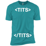 T-Shirts Tahiti Blue / X-Small Tits Men's Premium T-Shirt