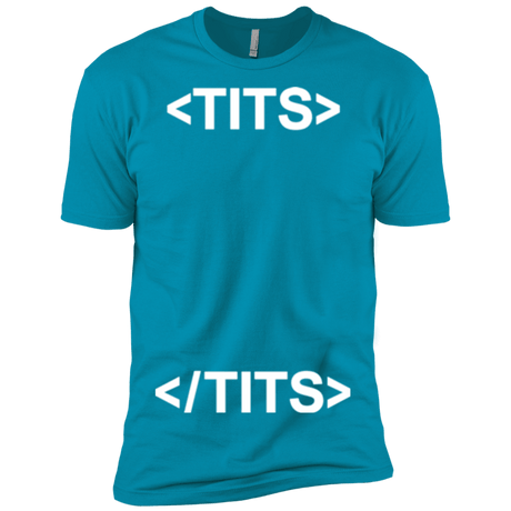 T-Shirts Turquoise / X-Small Tits Men's Premium T-Shirt