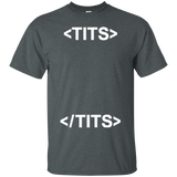 T-Shirts Dark Heather / Small Tits T-Shirt