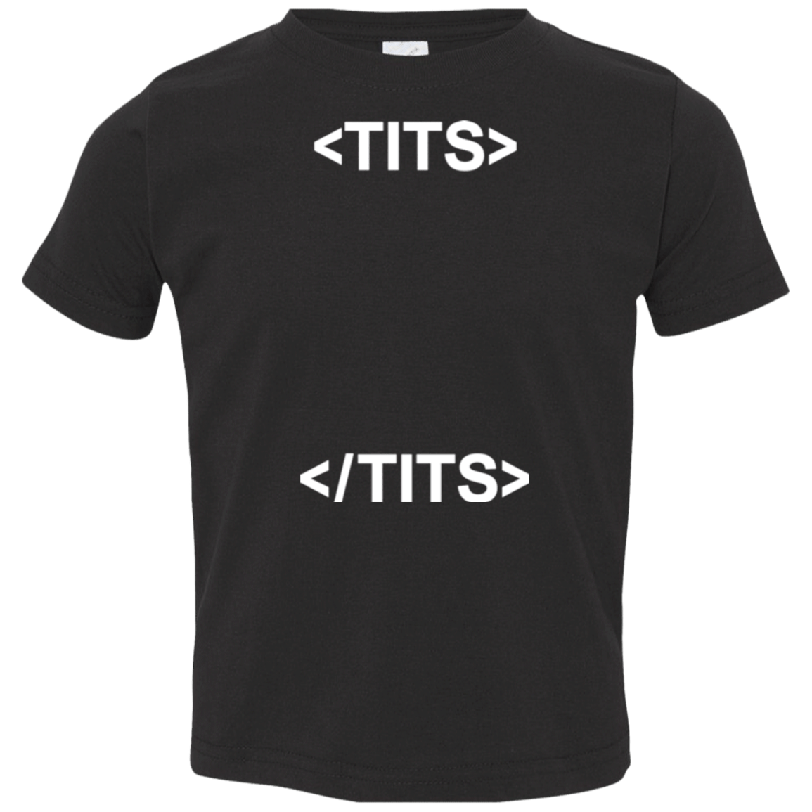 T-Shirts Black / 2T Tits Toddler Premium T-Shirt