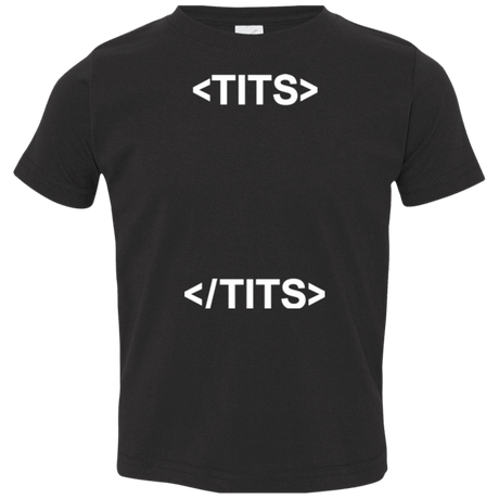 T-Shirts Black / 2T Tits Toddler Premium T-Shirt