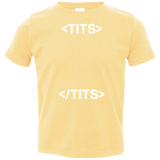 T-Shirts Butter / 2T Tits Toddler Premium T-Shirt