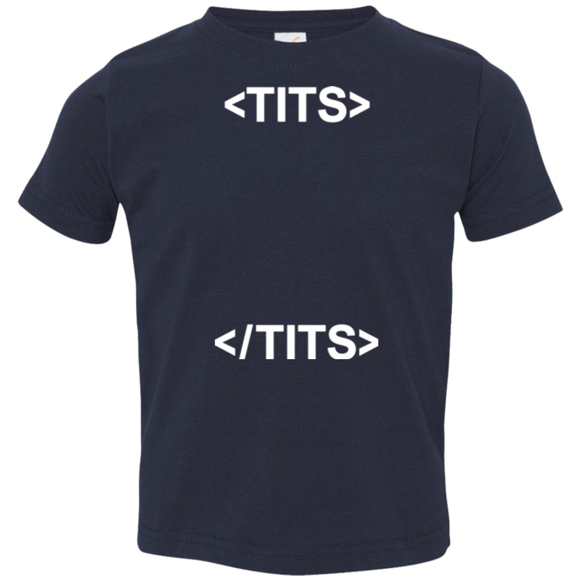 T-Shirts Navy / 2T Tits Toddler Premium T-Shirt