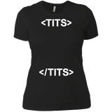 T-Shirts Black / X-Small Tits Women's Premium T-Shirt