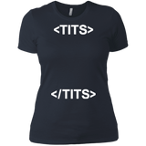 T-Shirts Indigo / X-Small Tits Women's Premium T-Shirt