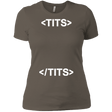 T-Shirts Warm Grey / X-Small Tits Women's Premium T-Shirt
