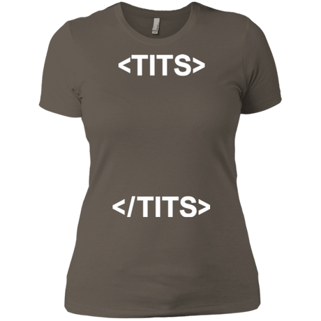 T-Shirts Warm Grey / X-Small Tits Women's Premium T-Shirt