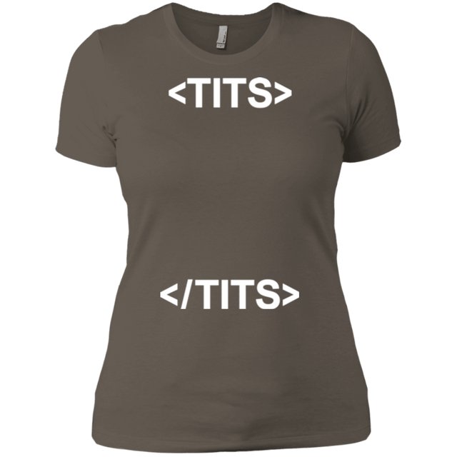 T-Shirts Warm Grey / X-Small Tits Women's Premium T-Shirt