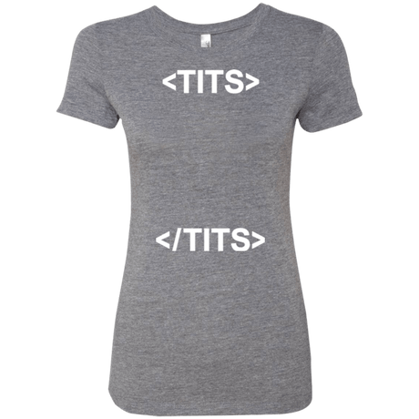 T-Shirts Premium Heather / Small Tits Women's Triblend T-Shirt