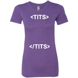 T-Shirts Purple Rush / Small Tits Women's Triblend T-Shirt