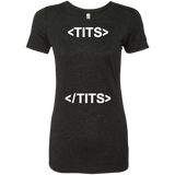 T-Shirts Vintage Black / Small Tits Women's Triblend T-Shirt