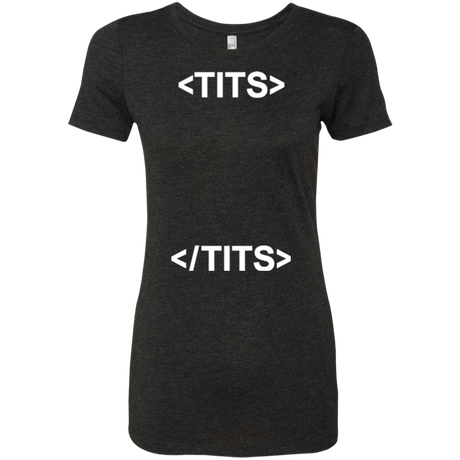 T-Shirts Vintage Black / Small Tits Women's Triblend T-Shirt