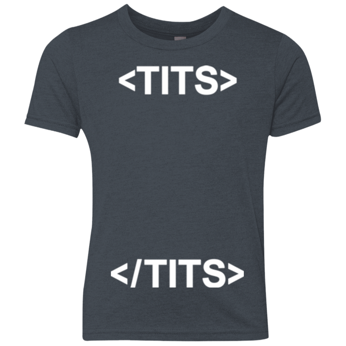T-Shirts Vintage Navy / YXS Tits Youth Triblend T-Shirt