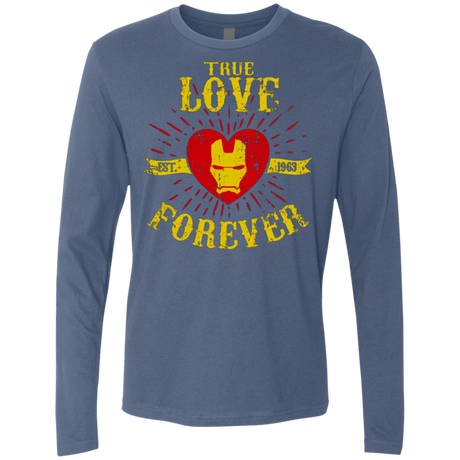 T-Shirts Indigo / Small TLF  IRON Men's Premium Long Sleeve