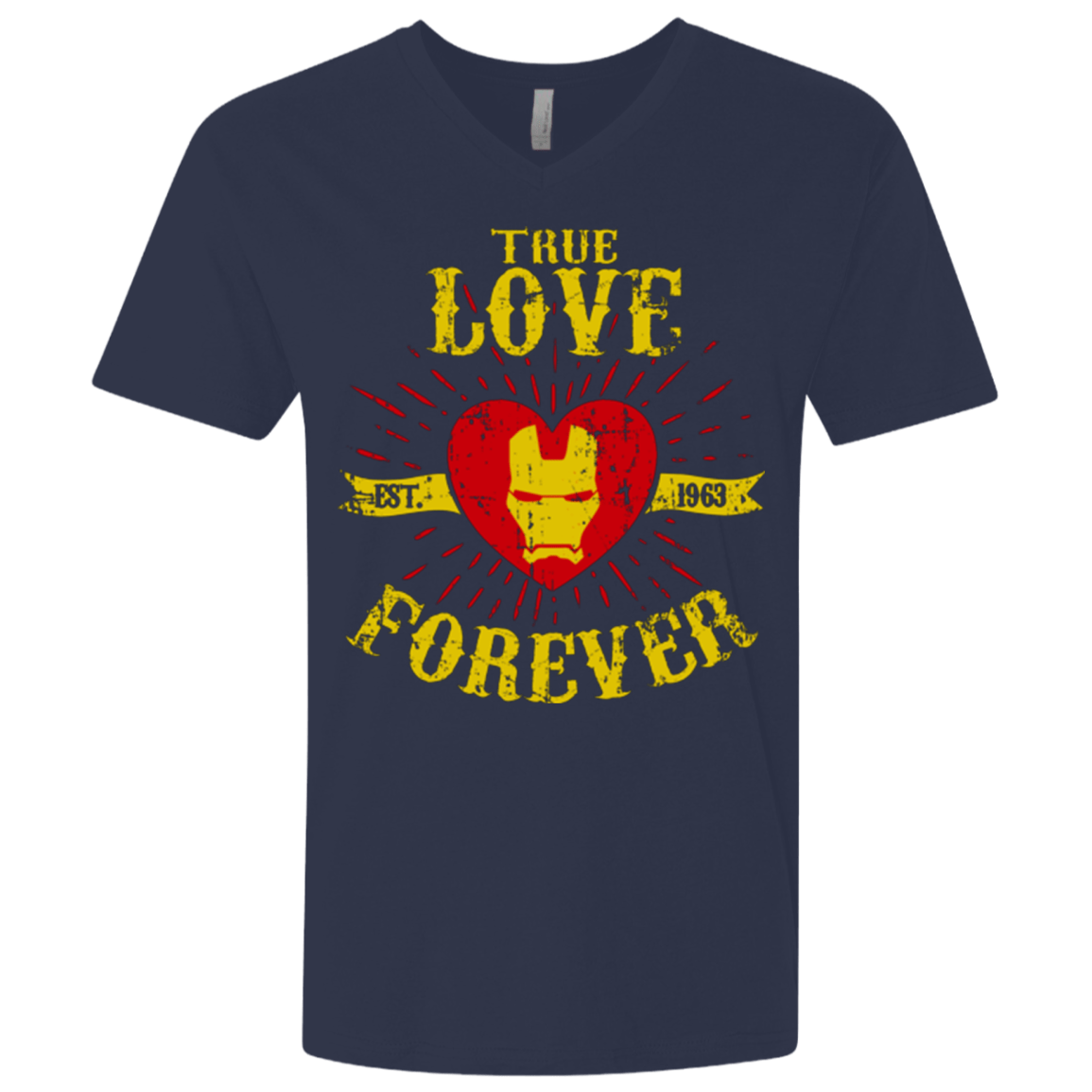 T-Shirts Midnight Navy / X-Small TLF  IRON Men's Premium V-Neck