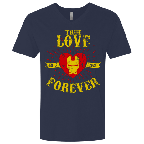 T-Shirts Midnight Navy / X-Small TLF  IRON Men's Premium V-Neck