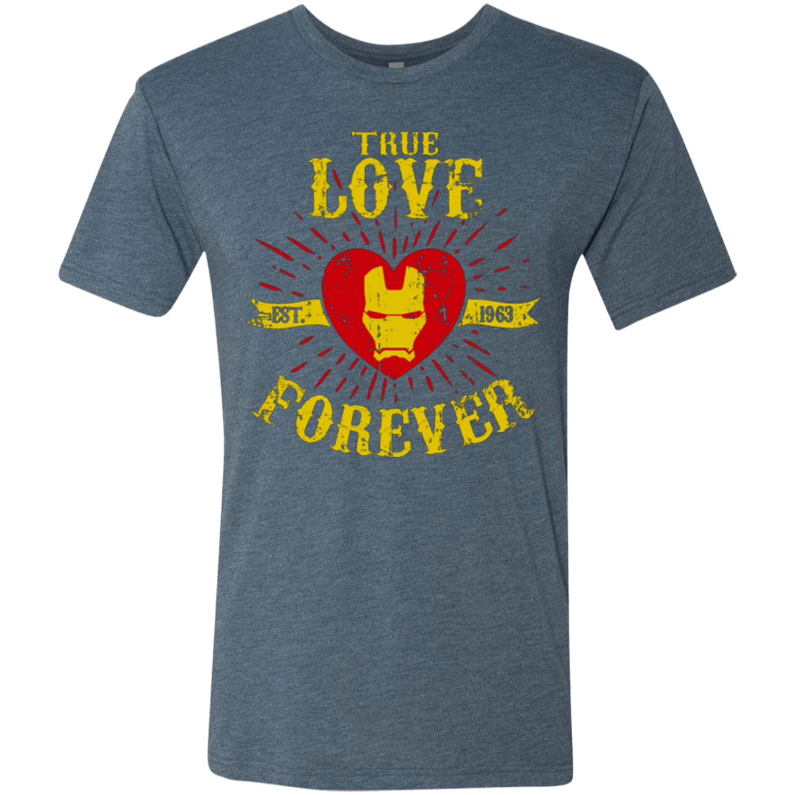 T-Shirts Indigo / Small TLF  IRON Men's Triblend T-Shirt