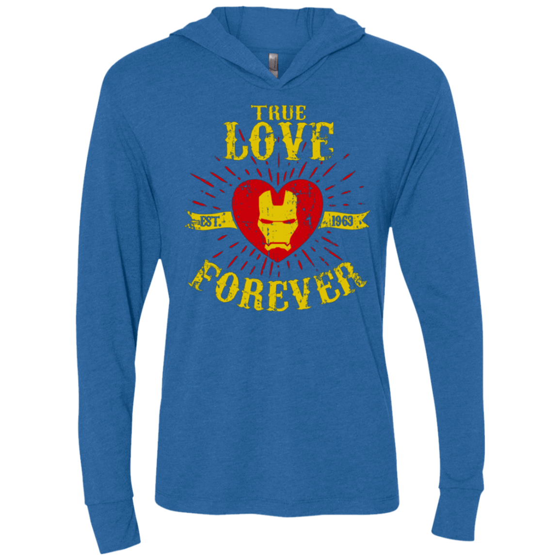 T-Shirts Vintage Royal / X-Small TLF  IRON Triblend Long Sleeve Hoodie Tee