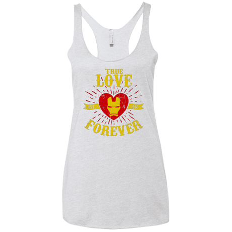 T-Shirts Heather White / X-Small TLF  IRON Women's Triblend Racerback Tank