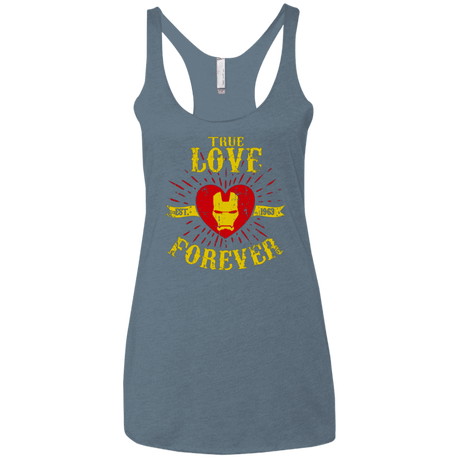 T-Shirts Indigo / X-Small TLF  IRON Women's Triblend Racerback Tank