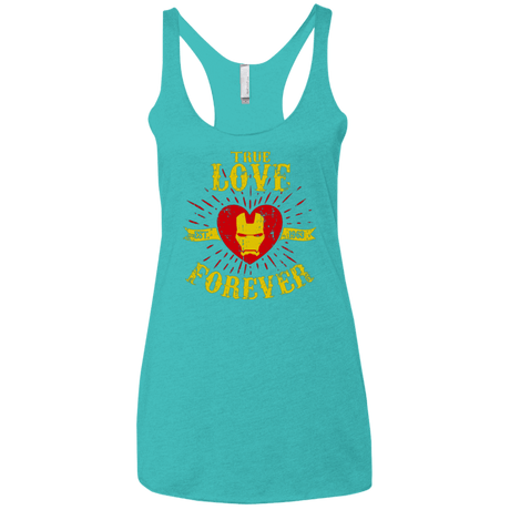 T-Shirts Tahiti Blue / X-Small TLF  IRON Women's Triblend Racerback Tank
